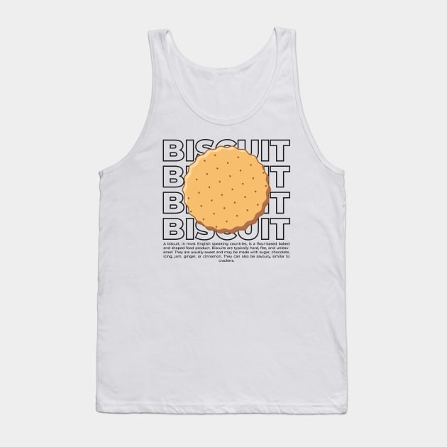 Biscuit with text Tank Top by Wahyuwm48